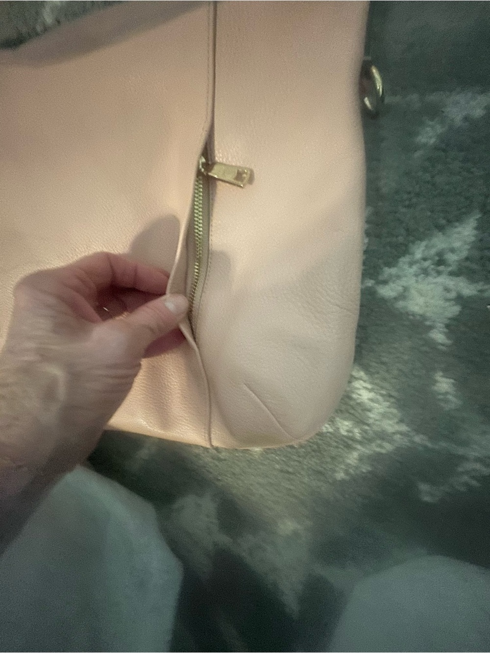 Coach Blush Pink Pebbled Leather Shoulder Bag - Picture 10 of 14